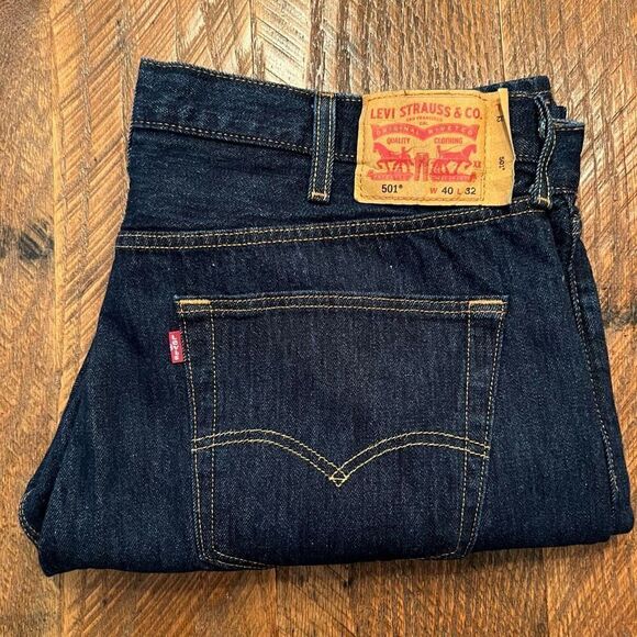 LEVI’S 501 Original Button Fly Jeans 40 x 32 *NEW* - Picture 3 of 10